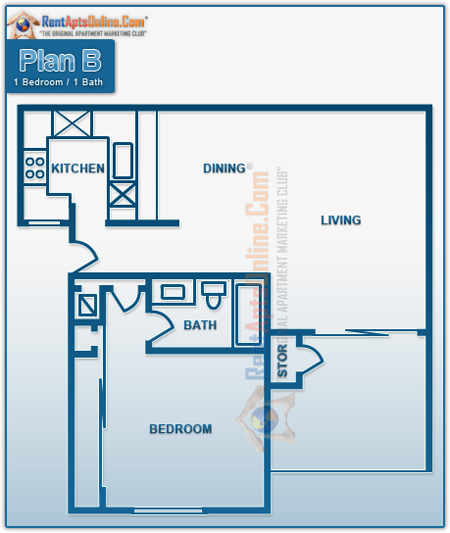 This image is the visual schematic representation of 'Bright Star' in Rose Pointe Apartments.